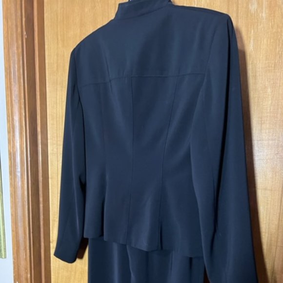 Zip Front Black Suit - Picture 4 of 9